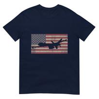 Mq9 Reaper Guardian Uav Drone American Flag Tshirt S