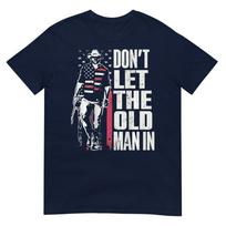 Dont Let The Old Unisex In Vintage American Flag (On Back) TShirt S