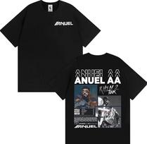 Anuel Aa Rhlm 2 Real Hasta La Muerte Album T Shirt Unisexs Clothing Harajuku Gothic Vintage TShirts Casual Fashion Oversized Tees M