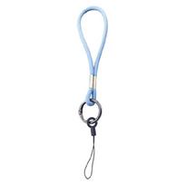 Fashionable Leather Cord For Smartphone Protections Safety Hook Keychain Accessories Suitable For Men And Women dangaus mėlyna spalva