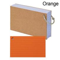 High-quality Horizontal Line Binder Memo Book Double-sided With Cover Flash Cards Loose-Leaf Loose-Leaf Index Cards Study oranžinė
