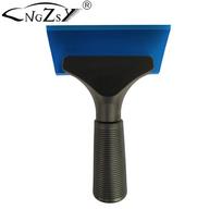 Window Tint Tool Vinyl Wrap Rubber Squeegee with Handle Car Stickers Protect Film Install Household Cleaning Water Wiper B69 mėlyna