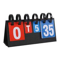 Tabletop Score Flipper 5-Digit Scoreboard for Basketball Volleyball Tennis Sports Training Flip Score Cards training basketball equipment
