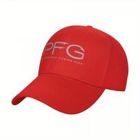PFG Performance Fishing Gear Sporty Baseball Cap for Men  Women  Lightweight Breathable Structured Peaked Hat with Fishing Log One Size