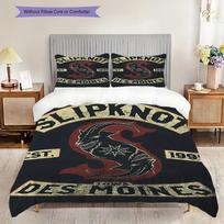Slipknot Iowa Des Moines Bedding (1 * duvet cover + 2 * pillowcase, without core) 2D Flat Soft and comfortable Christmas birthday gift 135x200cm