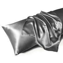 Solid Silk Pillowcases Decorative Luxury Cushion Cover Envelope Style Hair Skin Protect Standard Queen Size Pillow Case 51x66cm