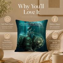 Art B‑BioShock Rapture Cushion Cover Double-Sided Printed Pillow Cover Hypoallergenic Dust-Mite Proof 30x30cm