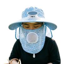 Breathable Solar Fan Hat UV Protection Elastic Wide Brim Fan Hat Adjustable Rechargeable Cooling Sunshade Hat Sport