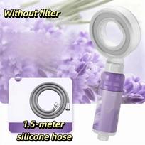 Pressurized Design Pressurized Shower Head Built-in Water Filter Bathroom Showerhead  Daily Bathing violetinė