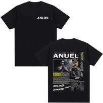 Rapper Anuel Aa Real Hasta La Muerte T Shirt Unisex Fashion Hip Hop Streetwear T Shirts Unisex Casual Cotton Oversized TShirt Y2k S