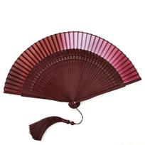 Portable Bamboo Folding Fan Hollow Carving Dance Fan Chinese Style Retro Hand Fan  Travel Use