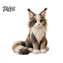 Katės ornamentų kūrimo rinkinys, Patchwork DIY rinkinys, Sukurkite žavingą ornamentą, 3D gyvūno siuvimas, Išpjautas audinys, Mielas kačiukas, Suaugusiems ir pradedantiesiems, Namų dekoras A