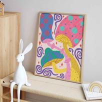 Diamond painting kit. full diamond round mosaic mushroom candy swirl handmade. home decoration gift Round 20x30cm
