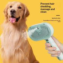 Cross-border Pet Spray Comb ABS Material Cat Hair Removal Knot-Removing Floating Hair Brush Massage Cleaning balta