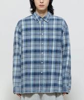Begin 202 Bleach Blue Check Shirt Bleach Blue/1_Size