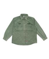 Ben Davis White Label Bleach Twill Shirt Khaki Khaki/M