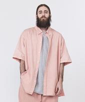 Cargo Bros Cb Pigment Oversleeve Short Sleeve Shirt (Pink) Free
