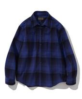 Uniform Bridge Heavy Wool Check Shirt Blue S