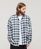 Cargo Bros Forming Over Check Shirt (Ivory) Free