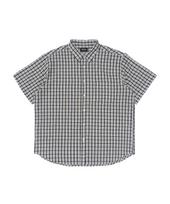 Cargo Bros Crease Loose Fit Check Short Sleeve Shirt (White) Free