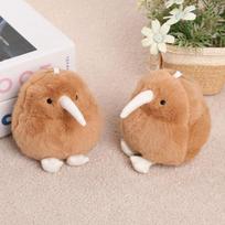 Cartoon Kiwi Bird Plush Keychain Soft Simulation Bird Pendant Keyring 1Pcs Portable Bag Decor for Holiday Gifts one size