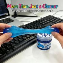 Eco-Friendly Reusable Blue Cleaning Gel, Multi-Purpose Dust Cleaner Gel for Keyboard, Car Vents & Small Gaps blue