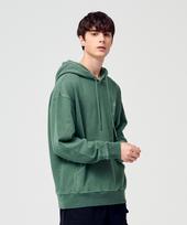 Moz Moz Charlie Embroidery Pigment Oversized Big Size Hoodie Green 3 (2Xl-3Xl)