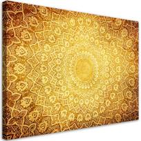 Canvas print Gold mandala abstract 60x40 geltona