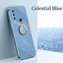 Padengtas kvadratinis žiedo laikiklis telefono dėklas Huawei P30 P40 P20 Lite Pro P Smart plus 2019 20 30 40 Prabangus silikoninis stovas dangtelis p40