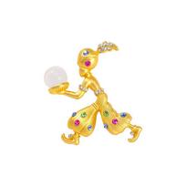 Foreign Trade Medieval Gods And Monsters Sultan Headscarf Brooch Personality Fashion Rhinestone Crystal Pin Buckle Now