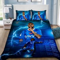 Football Star Neymars Bedding Set Football Star High Definition Printing Duvet Cover Pillowcase Single Double Large Size 135x200cm-2pcs