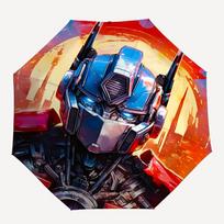1pc Transformers, Optimus Prime Automatic Folding Umbrella, Durable Plastic & Iron, Lightweight for Outdoor Daily Use  001