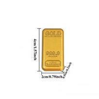1pc Realistic Golden Bar - Heavy-Duty Metal Replica with Realistic Appearance & Weight, Elegant Home Decor for Office Display