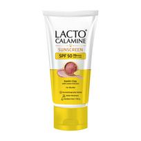 Lacto Calamine Sunscreen SPF 50 | 100g | PA +++ Sunscreen For Oily Skin | UVA - UVB | Water Resistant & No White Cast | With Kaolin Clay, Vitamin