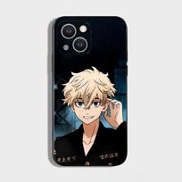 T-Tokyo Revengers Anime Phone Case For iPhone 16 15 Plus 14 13 Pro Max 12 Mini 11 X XS XR 7 8 8Plus Black Soft Phone Coque iPhone14Plus