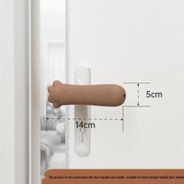 Silicone Cat Paw Door Handle Cover: Mute, Anti-Collision, and Protective
