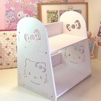 Cute Hello Kitty Storage Rack Anime Cartoon Kt Girl Dormitory Room Desktop Decoration Supplies Storage Box Kawaii Gift Wholesale