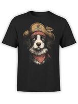 Fantucci Captain Barkbeard TShirt Pirate Dog Tee For Adventure Unisex S