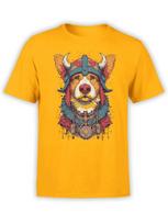 Viking Corgi Tshirt Funny Warrior Dog Graphic Tee Unisex S