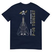 F14 Tomcat Jolly Rogers Vfa103 Jet Airplane Profile Tshirt S