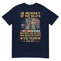 In Memory Of The 58479 Brothers And Sisters Vietnam Veteran Tshirt S