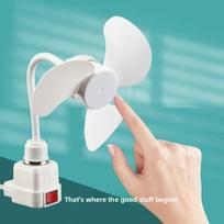 New Three-pronged Non-cased Small Fan for Home Use, Kitchen, Toilet, Wall-mounted Small Fan for Dormitories, Offices, Portable Three-pronged Fan Small fan