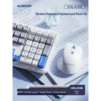 AUSDOM HOLA108 Wireless Mechanical Keyboard and Mouse Set