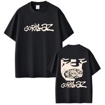 Rock Band Gorillaz Face Graphic Print TShirt Unisex Unisex Hip Hop Fashion Streetwear Unisexs High Quality Pure Cotton T Shirts Tops S