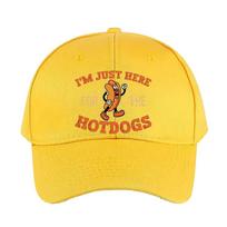 Im Just Here For The Hot Dogs Funny Hot Dog Woman Man Summer Baseball Cap Adjustable with Curved Brim Protection Sun Hats Adjustable