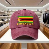 A Zimbabwe Flag Printed Adjustable Baseball Cap Lightweight Printed Craft WomenS Hat Travel Casual MenS Sun Hat Ideal Gift 23 22 12