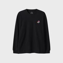 Top Ten Men'S) Cool Air Cotton Graphic Long Sleeve Tee_Msf2Ts1011 Bk/120