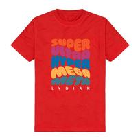 70s Psychedelic Bubble Font Jacob Collier Multi-color stepped contrast Retro Streetwear Soft Comfortable pure cotton women men XS