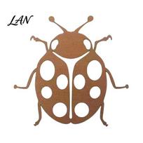 Ladybug Garden Ornament Metal Decor for Outside, Cute Ladybugs Yard Art Lawn Patio Ornaments, Wall Sculptures & Statues, Outdoor Fence Decorations 1pc