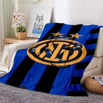 Inter Milan Emblem Blankets Flannel Printed Breathable Warm Throw Blanket for Home Office Bedspreads 0708a94 75cmx90cm